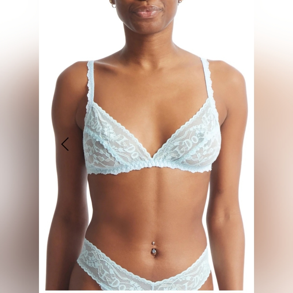 Hanky Panky 'I Do' Shimmer Bralette White